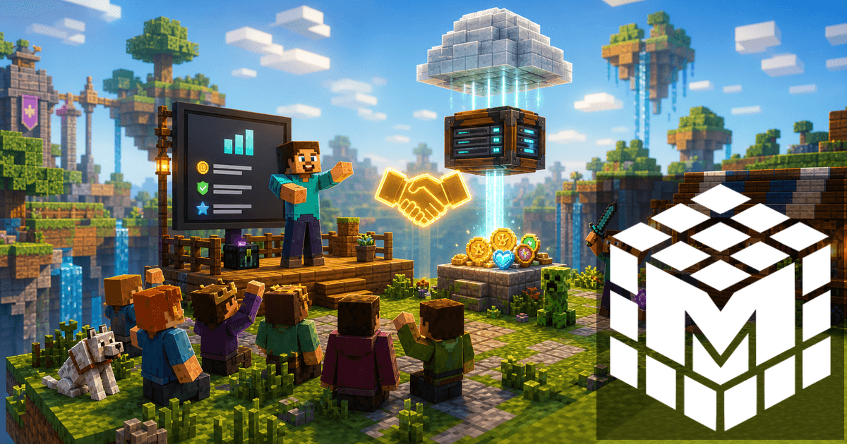 Minecraft community comparing server options with PvP players and a technical panel