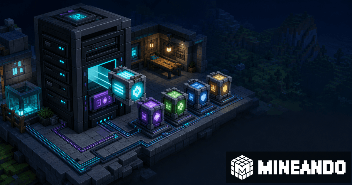 Voxel-Paper-Server mit verbundenen Plugin-Modulen