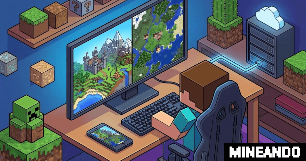 Mapa web en tiempo real para servidor Minecraft: Visualiza tu mundo y jugadores desde el navegador o móvil con Mineando